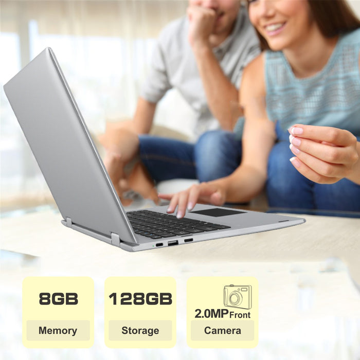 Combo Digital Memo Pad, USB Mouse & Classmate 141 4G LTE 360° Laptop Windows 10 Pro, 8 GB/128 GB