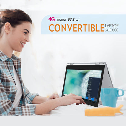 Combo Digital Memo Pad, USB Mouse & Classmate 141 4G LTE 360° Laptop Windows 10 Pro, 8 GB/128 GB