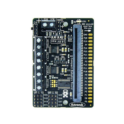 Compact All-In-One Robotics Board for BBC micro:bit by Kitronik - The Pi Hut