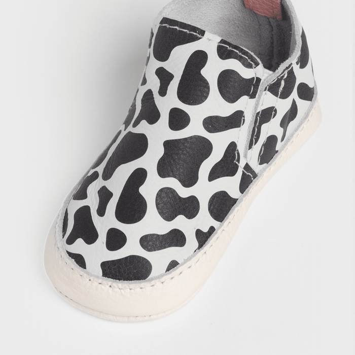 Cow Print Slip On Baby Shoe Slip On Soft Sole