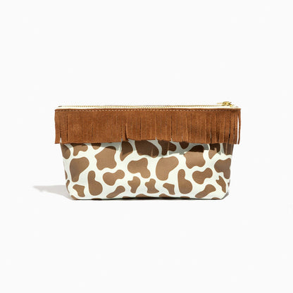 Cow Suede Utility Pouch Utility Pouch In House Bag