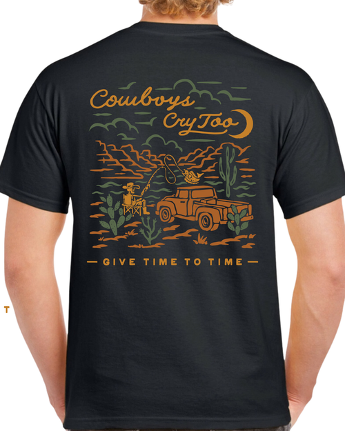 Cowboys Cry Too Unisex Give Time To Time Twilight T Shirt