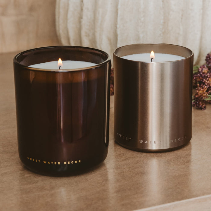 Cozy Season Soy Candle - Boxed Amber Tinted Glass Jar - 12 oz [Online Only]