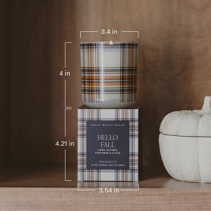 Cozy Season Soy Candle - Boxed Amber Tinted Glass Jar - 12 oz [Online Only]