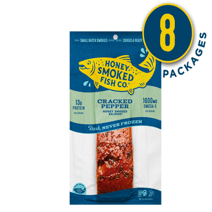 Cracked Pepper Salmon — Eight Packages of 8oz Fillets