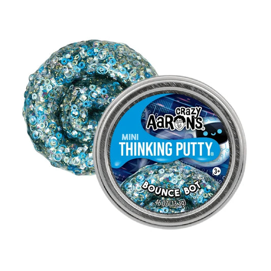 Crazy Aarons Bounce Bot Mini 2 Inch Thinking Putty Tin - Owl & Goose Gifts