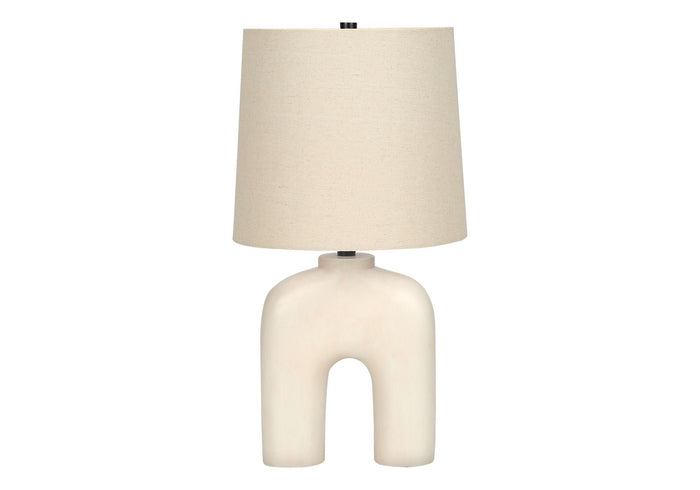 Cream Modern Resin Table Lamp [Online Only]