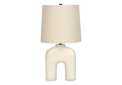 Cream Modern Resin Table Lamp [Online Only]