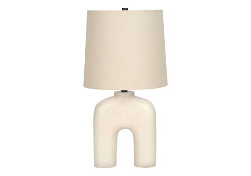 Cream Modern Resin Table Lamp [Online Only]