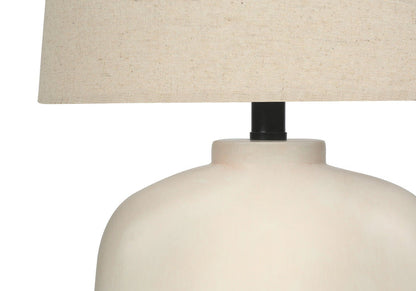 Cream Modern Resin Table Lamp [Online Only]