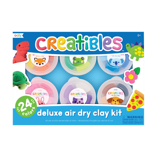 OOLY Creatibles Deluxe Air Dry Clay Kit front of packaging