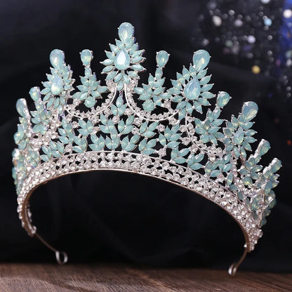 Creme de la Creme Floral Peaks Design Tiaras-Crown