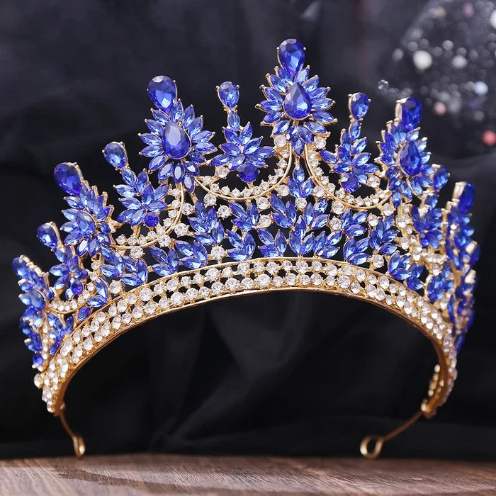 Creme de la Creme Floral Peaks Design Tiaras-Crown