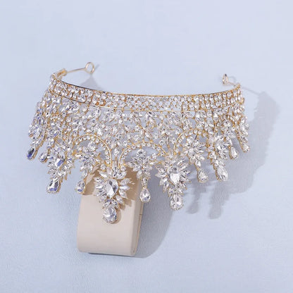 Creme de la Creme Floral Peaks Design Tiaras-Crown