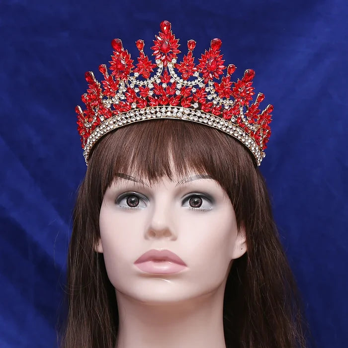 Creme de la Creme Floral Peaks Design Tiaras-Crown