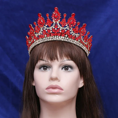 Creme de la Creme Floral Peaks Design Tiaras-Crown