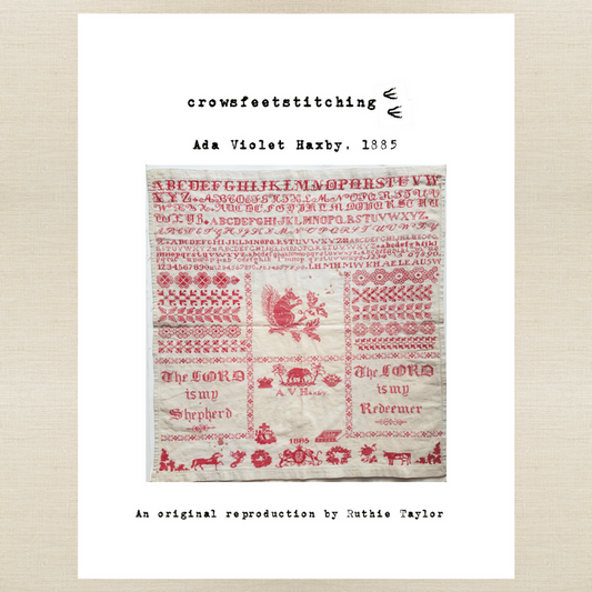Crowsfeetstitching - Ada Violet Haxby 1885 - Booklet Chart