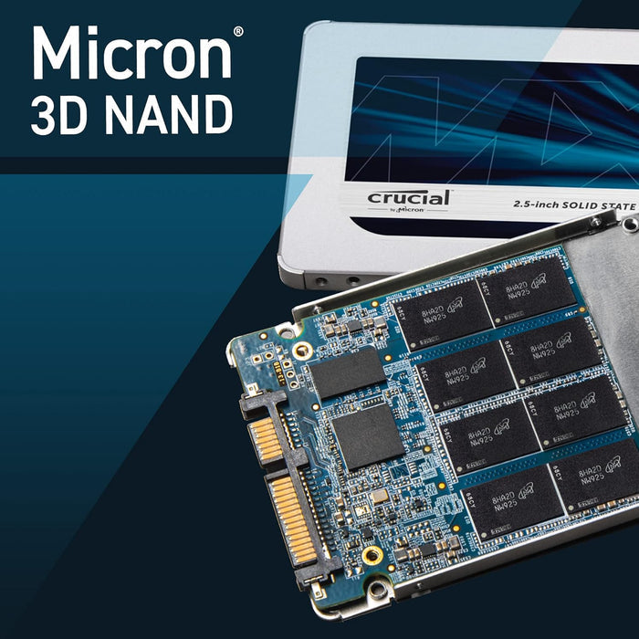 Crucial MX500 500GB 3D NAND SATA 2.5 Inch Internal SSD CT500MX500SSD1