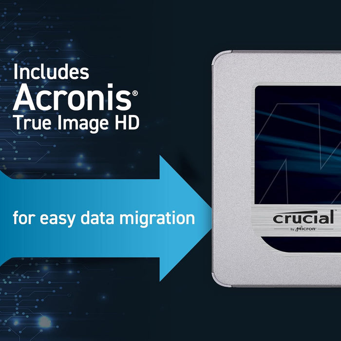 Crucial MX500 500GB 3D NAND SATA 2.5 Inch Internal SSD CT500MX500SSD1