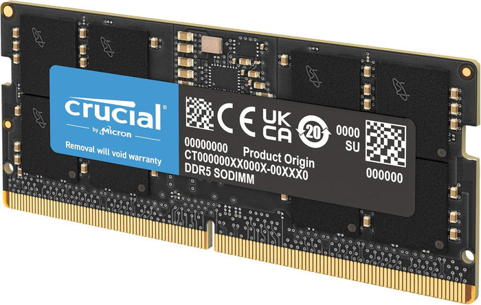 Crucial RAM 16GB DDR5 5600MHz Laptop Memory CT16G56C46S5