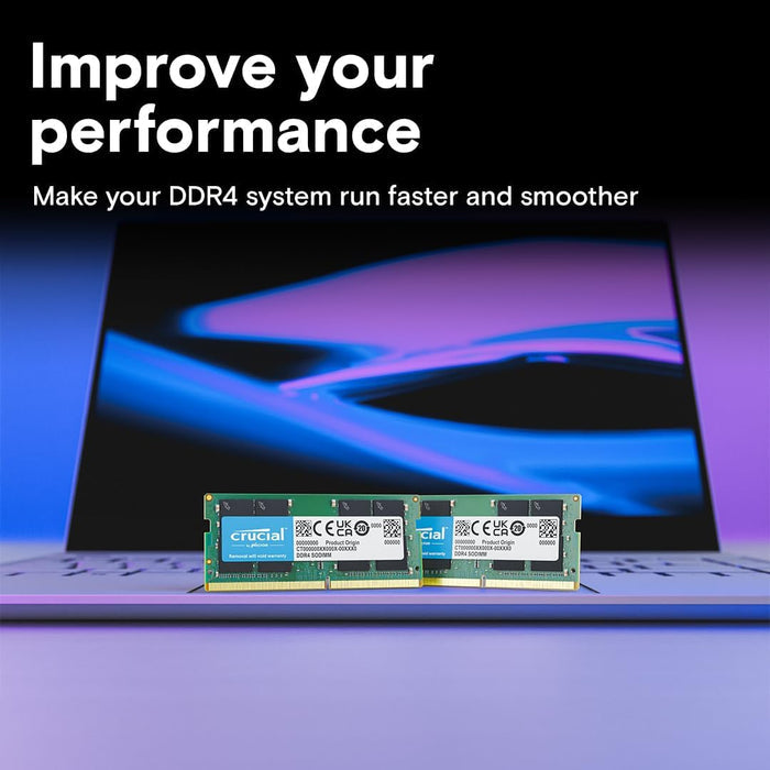 Crucial RAM 32GB DDR4 3200MHz CL22 Laptop Memory CT32G4SFD832A
