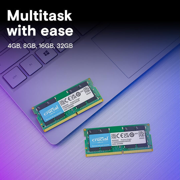 Crucial RAM 32GB DDR4 3200MHz CL22 Laptop Memory CT32G4SFD832A