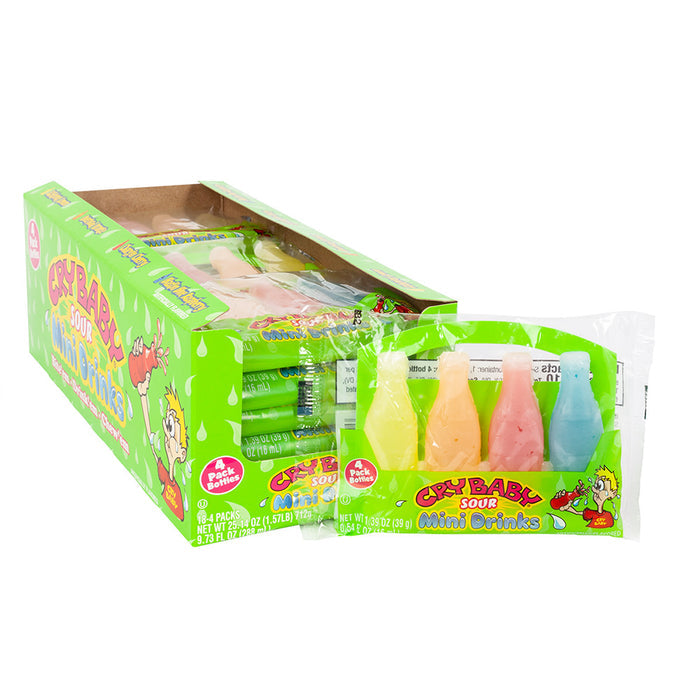 Cry Baby Mini Drinks Sour 4 Pack - 18ct