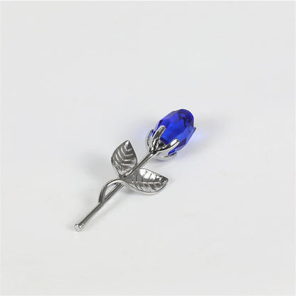 blue silver flower