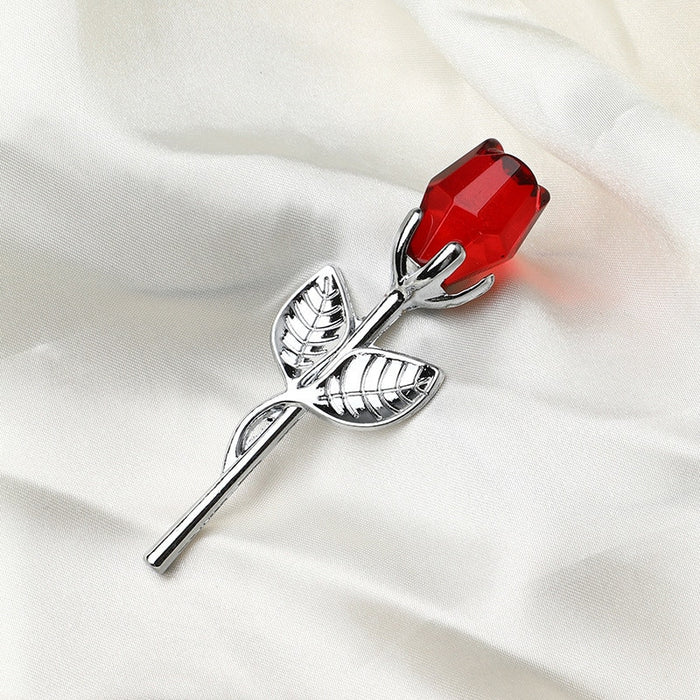 Crystal Glass Rose Favor-Wedding Gift-Flower Keepsake