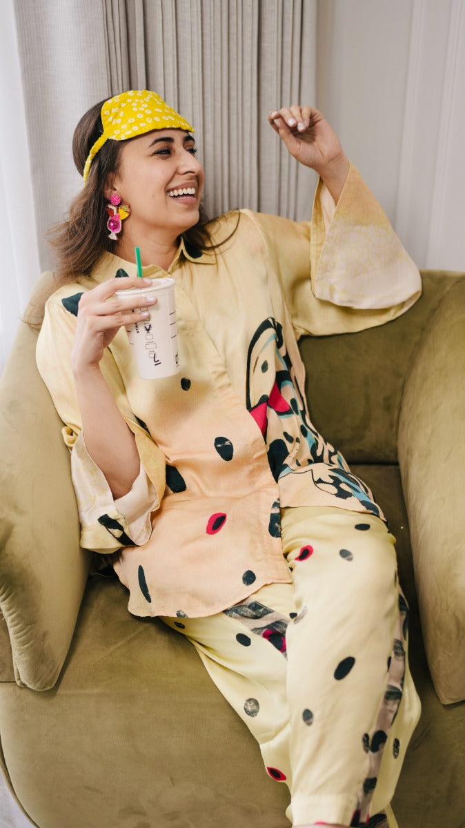 Cupids Afterparty Cream Co-ord Set
