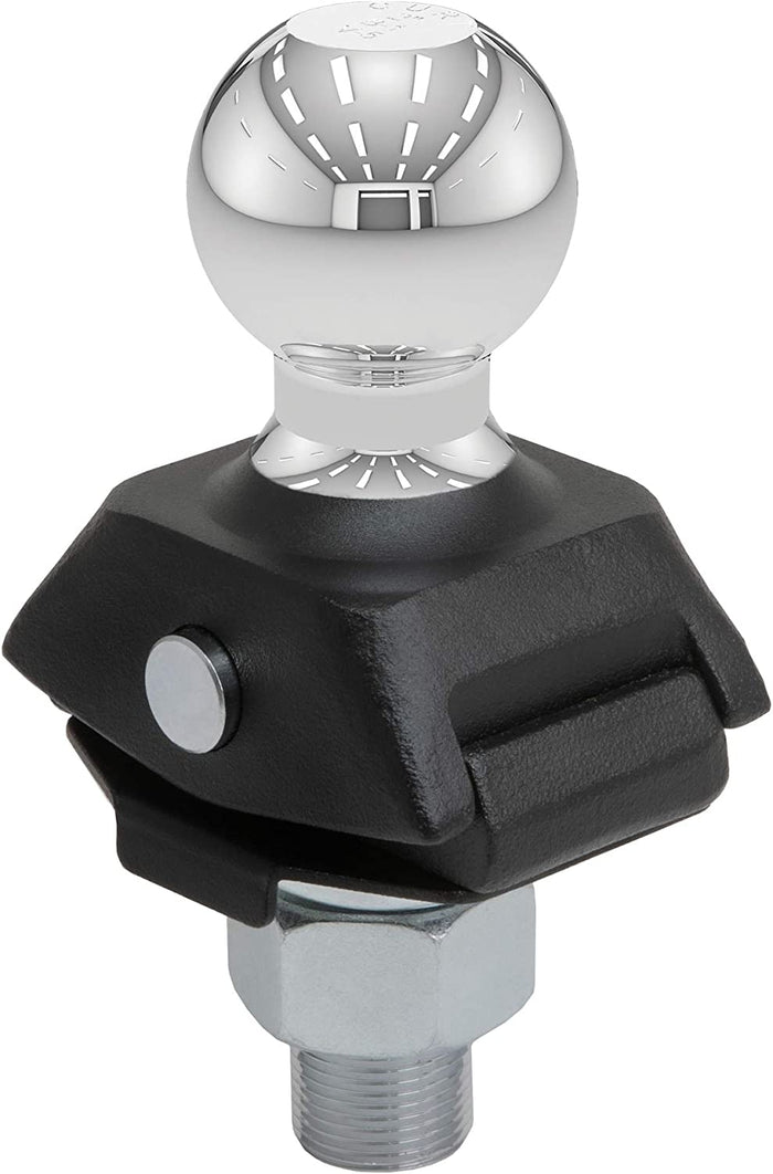 CURT 40047 RockerBall Cushion Hitch Trailer Ball 7500 lbs 2Inch Diameter 1Inch Shank