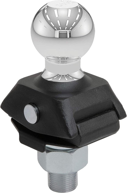 CURT 40047 RockerBall Cushion Hitch Trailer Ball 7500 lbs 2Inch Diameter 1Inch Shank