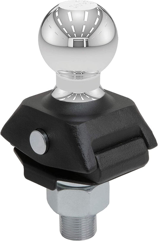 CURT 40047 RockerBall Cushion Hitch Trailer Ball 7500 lbs 2Inch Diameter 1Inch Shank