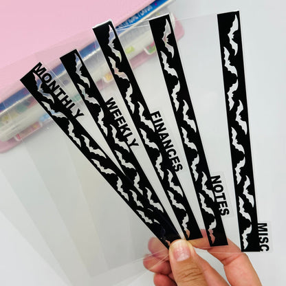 Custom Bat Border Dividers - SIDE TABS