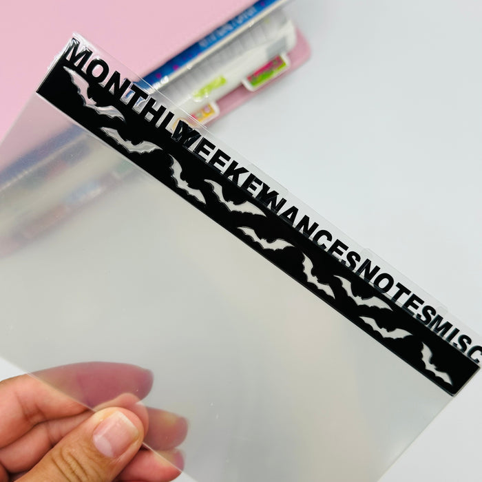 Custom Bat Border Dividers - SIDE TABS