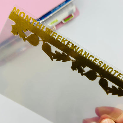 Custom Leaf Border Dividers - SIDE TABS