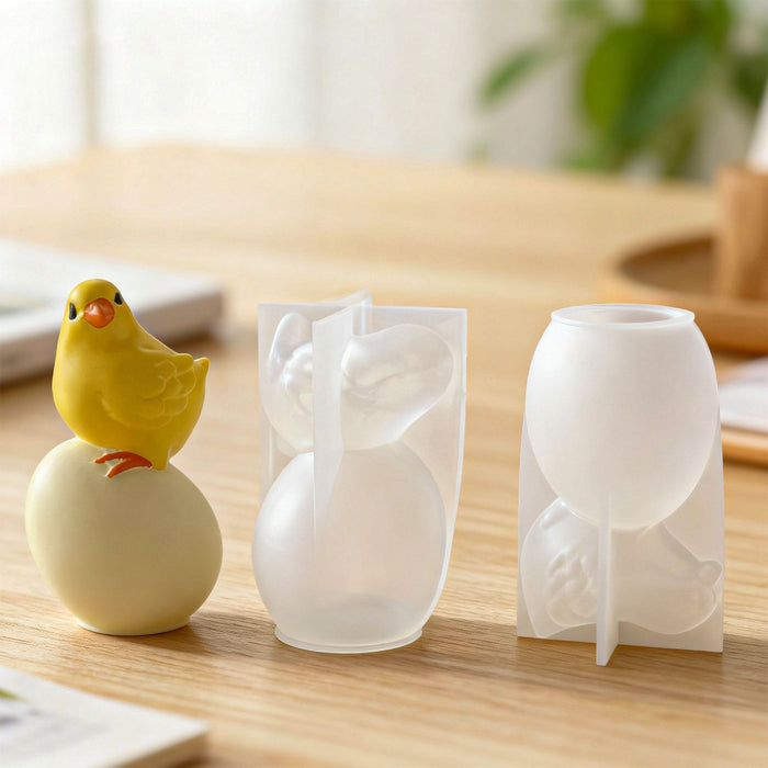 Cute Chick Standing Egg Resin Mold