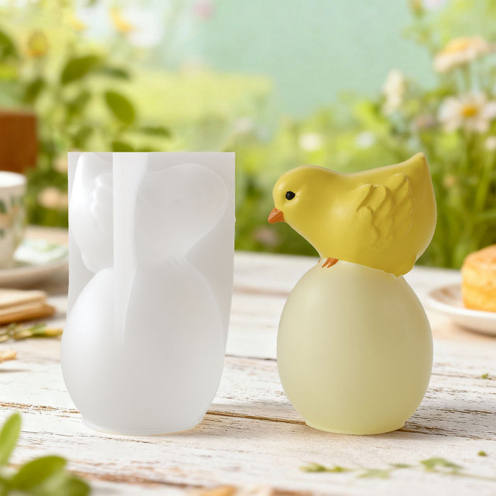 Cute Chick Standing Egg Resin Mold