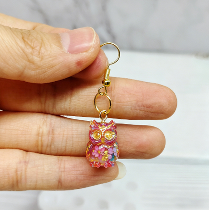 Cute Mini 8-in-1 Owl Figurine Resin Mold