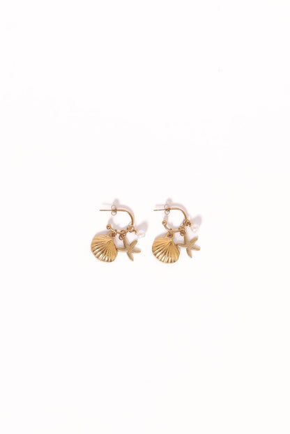 Petal and Pup USA ACCESSORIES Cypress Earrings - Gold One Size