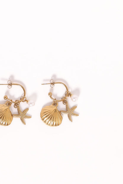 Petal and Pup USA ACCESSORIES Cypress Earrings - Gold One Size