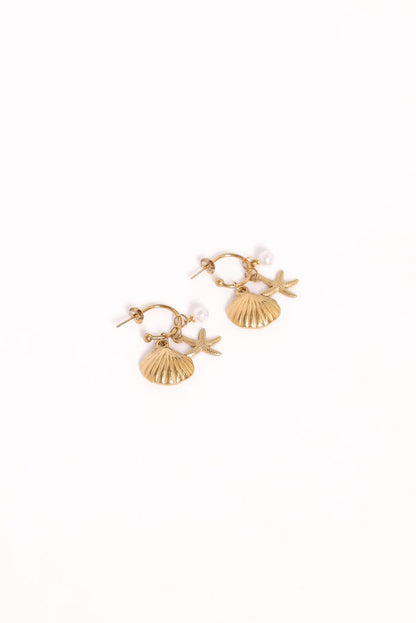 Petal and Pup USA ACCESSORIES Cypress Earrings - Gold One Size