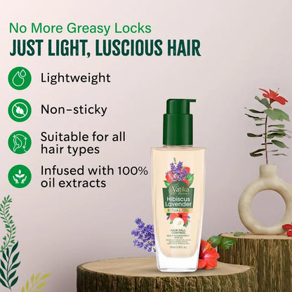 Dabur Vatika Hibiscus Lavender Ritual Oil Hair Fall Control 100ml