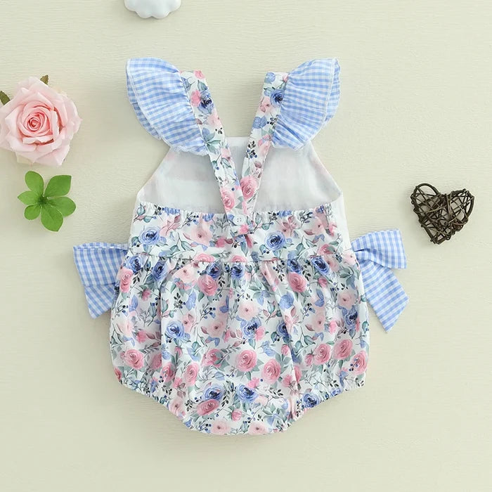 DADDY'S GIRL Floral Romper