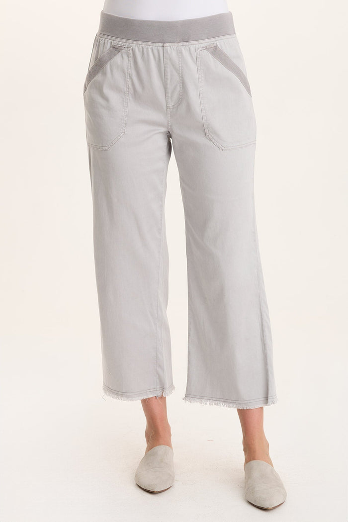 XCVI Daga Tencel Flared Leg Pull-On Crop Pant