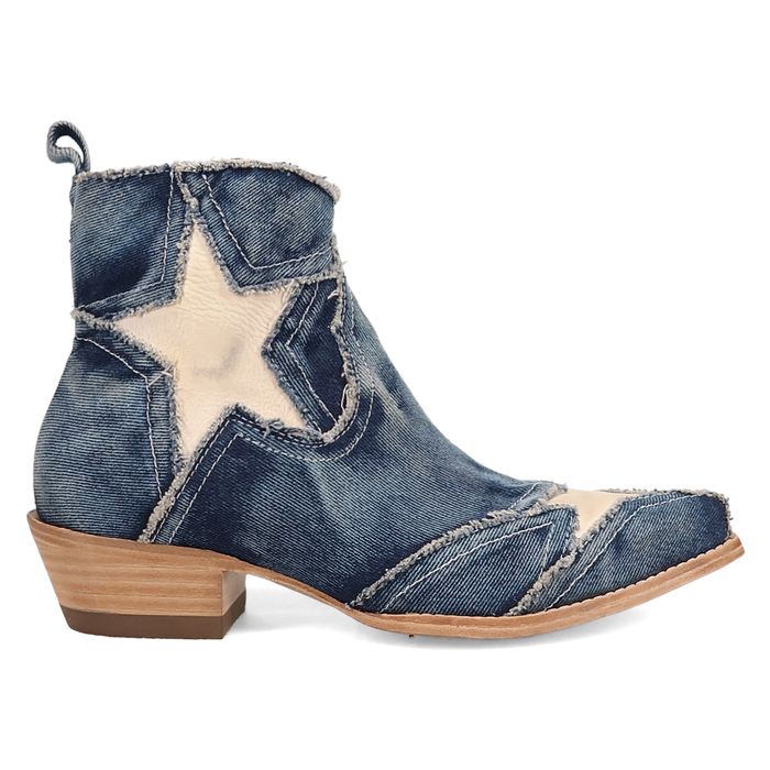 Dan Post Women's Stardust Denim Bootie in Blue