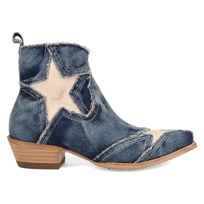 Dan Post Women's Stardust Denim Bootie in Blue