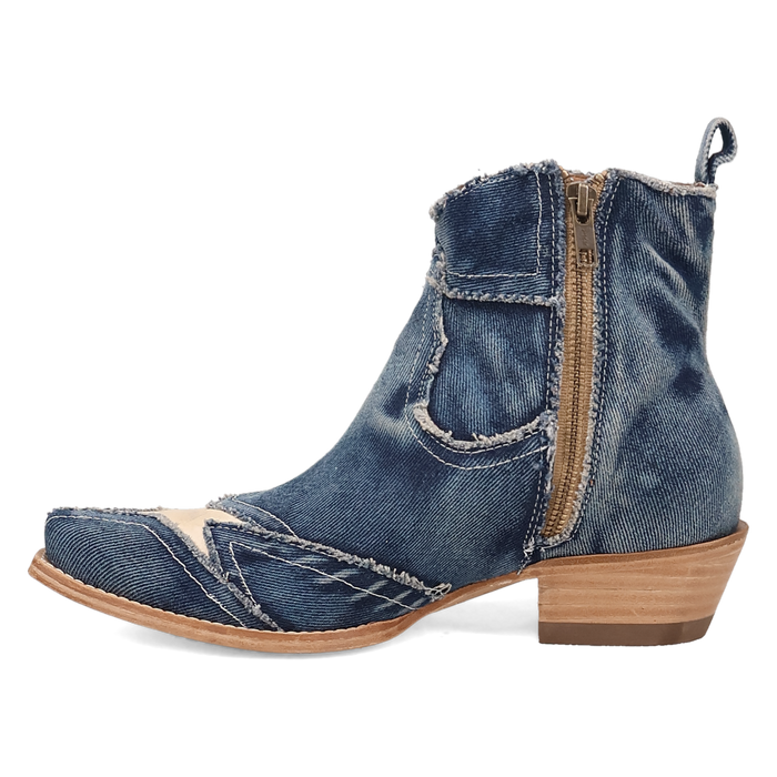 Dan Post Women's Stardust Denim Bootie in Blue