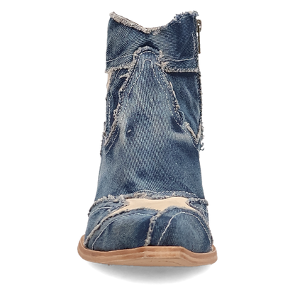Dan Post Women's Stardust Denim Bootie in Blue