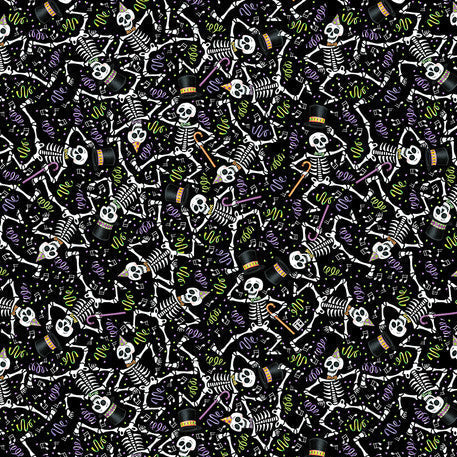 Dancing Skeletons Fabric